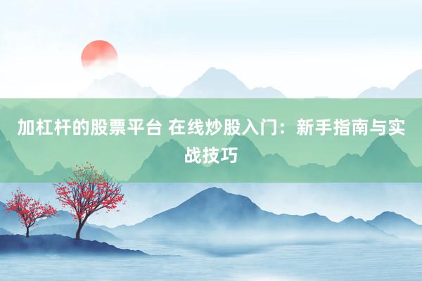 加杠桿的股票平臺 在線炒股入門：新手指南與實戰技巧