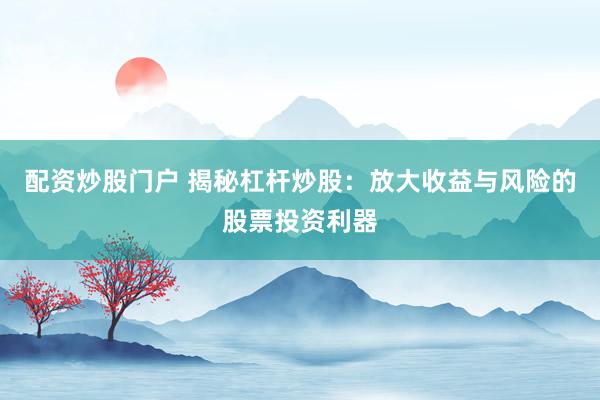 配資炒股門戶 揭秘杠桿炒股：放大收益與風險的股票投資利器